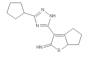[3-(3-cyclopentyl-1H-1,2,4-triazol-5-yl)-4,5,6,6a-tetrahydrocyclopenta[b]thiophen-2-ylidene]amine