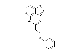 3-(phenylthio)-N-thieno[2,3-d]pyrimidin-4-yl-propionamide