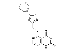 Image of 4-[(5-phenyl-1,2,4-oxadiazol-3-yl)methylthio]-8H-pyrimido[4,5-d]pyrimidine-5,7-quinone
