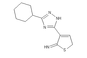 [4-(3-cyclohexyl-1H-1,2,4-triazol-5-yl)-2H-thiophen-5-ylidene]amine