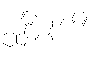 N-phenethyl-2-[(1-phenyl-4,5,6,7-tetrahydrobenzimidazol-2-yl)thio]acetamide