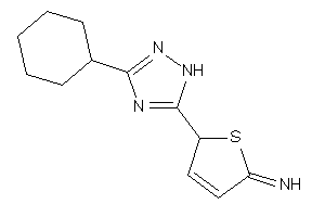 [2-(3-cyclohexyl-1H-1,2,4-triazol-5-yl)-2H-thiophen-5-ylidene]amine