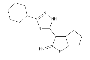 [3-(3-cyclohexyl-1H-1,2,4-triazol-5-yl)-4,5,6,6a-tetrahydrocyclopenta[b]thiophen-2-ylidene]amine