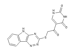 5-[2-(5H-[1,2,4]triazino[5,6-b]indol-3-ylthio)acetyl]uracil