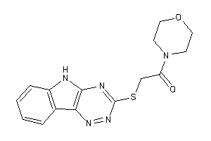 1-morpholino-2-(5H-[1,2,4]triazino[5,6-b]indol-3-ylthio)ethanone