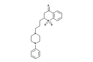 1,1-diketo-2-[3-(4-phenylpiperazino)propyl]-2,3-dihydrothiochromen-4-one