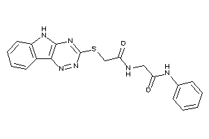 N-phenyl-2-[[2-(5H-[1,2,4]triazino[5,6-b]indol-3-ylthio)acetyl]amino]acetamide