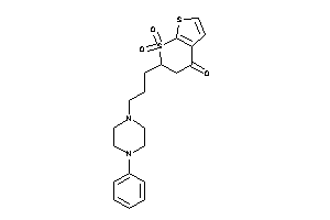 7,7-diketo-6-[3-(4-phenylpiperazino)propyl]-5,6-dihydrothieno[2,3-b]thiopyran-4-one