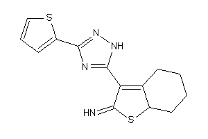 [3-[3-(2-thienyl)-1H-1,2,4-triazol-5-yl]-5,6,7,7a-tetrahydro-4H-benzothiophen-2-ylidene]amine