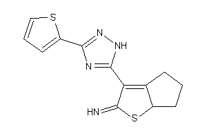 [3-[3-(2-thienyl)-1H-1,2,4-triazol-5-yl]-4,5,6,6a-tetrahydrocyclopenta[b]thiophen-2-ylidene]amine