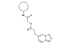 Image of 3-([1,2,4]triazolo[1,5-a]pyrimidin-6-yl)propionic Acid [2-(cycloheptylamino)-2-keto-ethyl] Ester