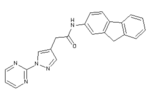 N-(9H-fluoren-2-yl)-2-[1-(2-pyrimidyl)pyrazol-4-yl]acetamide