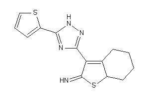 [3-[5-(2-thienyl)-1H-1,2,4-triazol-3-yl]-5,6,7,7a-tetrahydro-4H-benzothiophen-2-ylidene]amine