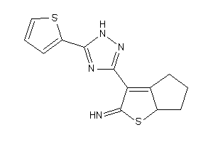 [3-[5-(2-thienyl)-1H-1,2,4-triazol-3-yl]-4,5,6,6a-tetrahydrocyclopenta[b]thiophen-2-ylidene]amine
