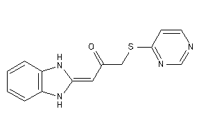 1-(1,3-dihydrobenzimidazol-2-ylidene)-3-(4-pyrimidylthio)acetone