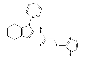 Image of N-(1-phenyl-4,5,6,7-tetrahydroindol-2-yl)-2-(1H-tetrazol-5-ylthio)acetamide