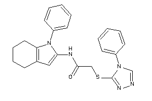 N-(1-phenyl-4,5,6,7-tetrahydroindol-2-yl)-2-[(4-phenyl-1,2,4-triazol-3-yl)thio]acetamide