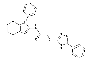 N-(1-phenyl-4,5,6,7-tetrahydroindol-2-yl)-2-[(5-phenyl-4H-1,2,4-triazol-3-yl)thio]acetamide