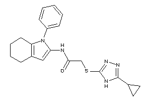 2-[(5-cyclopropyl-4H-1,2,4-triazol-3-yl)thio]-N-(1-phenyl-4,5,6,7-tetrahydroindol-2-yl)acetamide