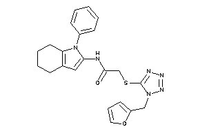2-[[1-(2-furfuryl)tetrazol-5-yl]thio]-N-(1-phenyl-4,5,6,7-tetrahydroindol-2-yl)acetamide