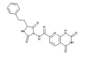 N-(2,5-diketo-4-phenethyl-imidazolidin-1-yl)-2,4-diketo-1H-pyrido[2,3-d]pyrimidine-7-carboxamide