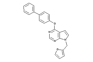 7-(2-furfuryl)-4-(4-phenylphenoxy)pyrrolo[2,3-d]pyrimidine