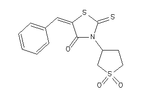 5-benzal-3-(1,1-diketothiolan-3-yl)-2-thioxo-thiazolidin-4-one