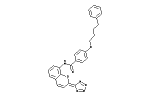 4-(4-phenylbutoxy)-N-[2-(tetrazol-5-ylidene)chromen-8-yl]benzamide