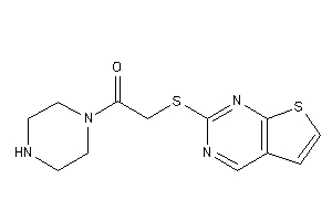 1-piperazino-2-(thieno[2,3-d]pyrimidin-2-ylthio)ethanone