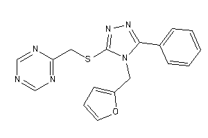 2-[[[4-(2-furfuryl)-5-phenyl-1,2,4-triazol-3-yl]thio]methyl]-s-triazine