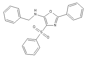 Benzyl-(4-besyl-2-phenyl-oxazol-5-yl)amine