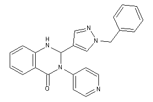 2-(1-benzylpyrazol-4-yl)-3-(4-pyridyl)-1,2-dihydroquinazolin-4-one