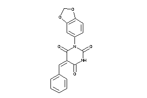 Image of 5-benzal-1-(1,3-benzodioxol-5-yl)barbituric Acid