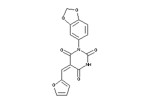1-(1,3-benzodioxol-5-yl)-5-(2-furfurylidene)barbituric Acid