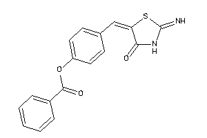Image of Benzoic Acid [4-[(2-imino-4-keto-thiazolidin-5-ylidene)methyl]phenyl] Ester