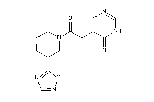 5-[2-keto-2-[3-(1,2,4-oxadiazol-5-yl)piperidino]ethyl]-1H-pyrimidin-6-one