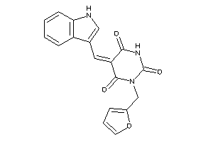 Image of 1-(2-furfuryl)-5-(1H-indol-3-ylmethylene)barbituric Acid