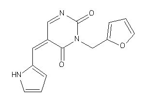 Image of 3-(2-furfuryl)-5-(1H-pyrrol-2-ylmethylene)pyrimidine-2,4-quinone