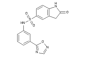 2-keto-N-[3-(1,2,4-oxadiazol-5-yl)phenyl]indoline-5-sulfonamide