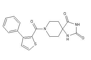 Image of 8-(3-phenylthiophene-2-carbonyl)-2,4,8-triazaspiro[4.5]decane-1,3-quinone