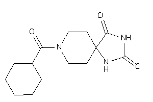 Image of 8-(cyclohexanecarbonyl)-2,4,8-triazaspiro[4.5]decane-1,3-quinone