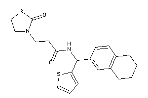 3-(2-ketothiazolidin-3-yl)-N-[tetralin-6-yl(2-thienyl)methyl]propionamide