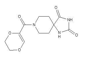 Image of 8-(2,3-dihydro-1,4-dioxine-5-carbonyl)-2,4,8-triazaspiro[4.5]decane-1,3-quinone