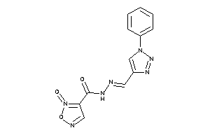 Image of 2-keto-N-[(1-phenyltriazol-4-yl)methyleneamino]furazan-3-carboxamide