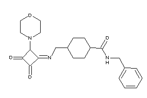 N-benzyl-4-[[(2,3-diketo-4-morpholino-cyclobutylidene)amino]methyl]cyclohexanecarboxamide