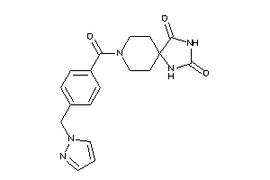 Image of 8-[4-(pyrazol-1-ylmethyl)benzoyl]-2,4,8-triazaspiro[4.5]decane-1,3-quinone