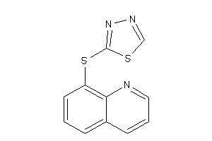 2-(8-quinolylthio)-1,3,4-thiadiazole