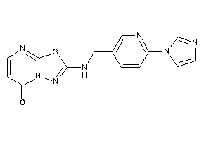 Image of 2-[(6-imidazol-1-yl-3-pyridyl)methylamino]-[1,3,4]thiadiazolo[3,2-a]pyrimidin-5-one