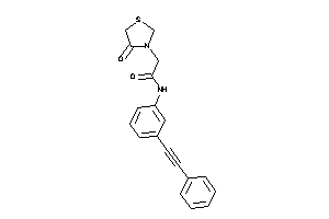 2-(4-ketothiazolidin-3-yl)-N-[3-(2-phenylethynyl)phenyl]acetamide