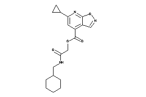 6-cyclopropylisoxazolo[5,4-b]pyridine-4-carboxylic Acid [2-(cyclohexylmethylamino)-2-keto-ethyl] Ester